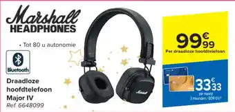 Marshall HEADPHONES Draadloze hoofdtelefoon Major IV
