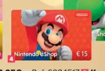 Kaart eShop Nintendo Switch
