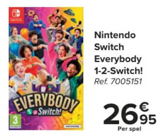 Carrefour Nintendo Switch Everybody 1-2-Switch! aanbieding