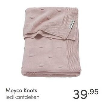 Baby & Tiener Meyco knots ledikantdeken aanbieding