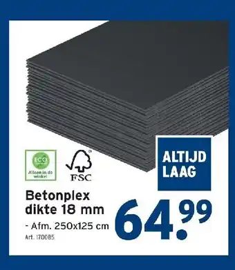 GAMMA Betonplex dikte 18 mm aanbieding