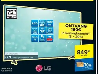 Carrefour Lg uhd 4k ledtv aanbieding