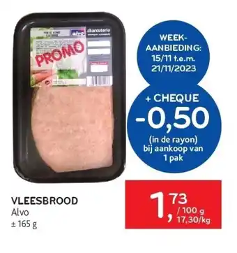Alvo Vleesbrood alvo aanbieding