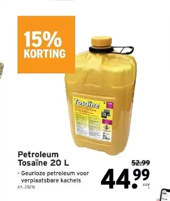 GAMMA Petroleum tosaine 20 l aanbieding
