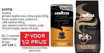 Alvo Koffie lavazza aanbieding