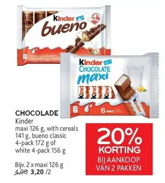 Alvo Chocolade kinder aanbieding