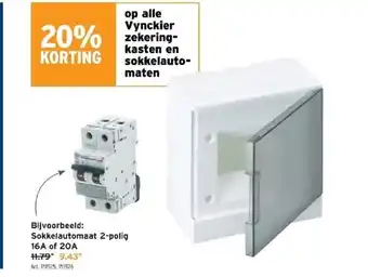 GAMMA Sokkelautomaat 2-polig aanbieding