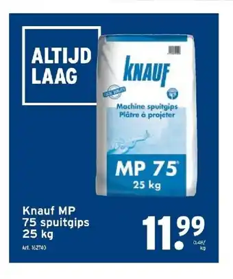 GAMMA Knauf mp 75 spuitgips 25 kg aanbieding