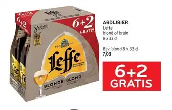 Alvo Abdijbier leffe blond of bruin 8 x 33 cl aanbieding