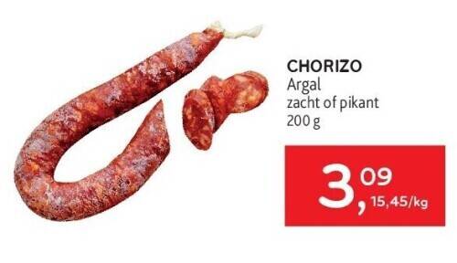 Alvo Chorizo argal zacht of pikant 200 g aanbieding