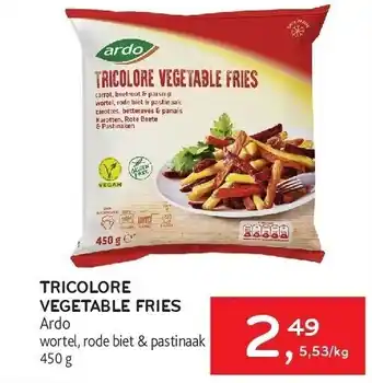 Alvo Tricolore vegetable fries ardo aanbieding