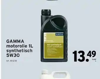 GAMMA Gamma motorolie 1l synthetisch 5w30 aanbieding