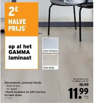 GAMMA Laminaat nordic aanbieding