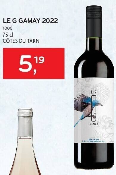 Alvo Le g gamay 2022 rood 75 cl aanbieding