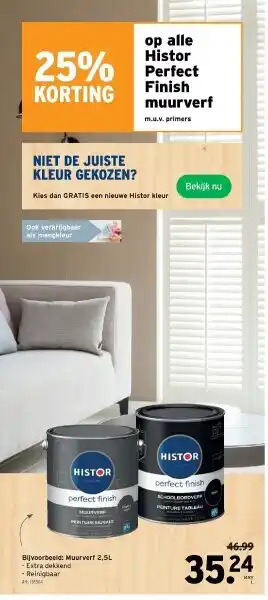 GAMMA Muurverf 2,5l aanbieding