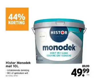 GAMMA Histor monodek mat 10l aanbieding