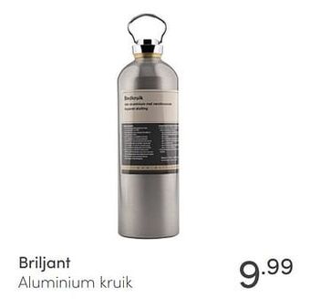 Briljant aluminium kruik