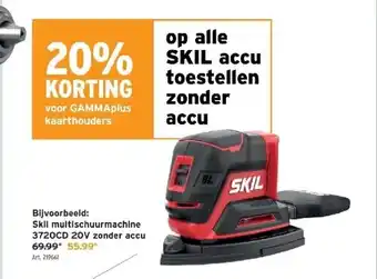 GAMMA Skil multischuurmachine 3720cd 20v zonder accu aanbieding