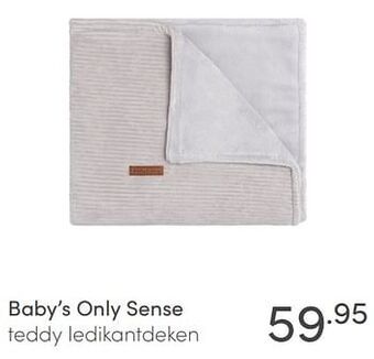 Baby & Tiener Baby`s only sense teddy ledikantdeken aanbieding