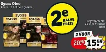 Kruidvat Syoss oleo stralend rood aanbieding