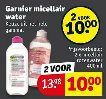 Kruidvat Garnier micellair rozenwater aanbieding