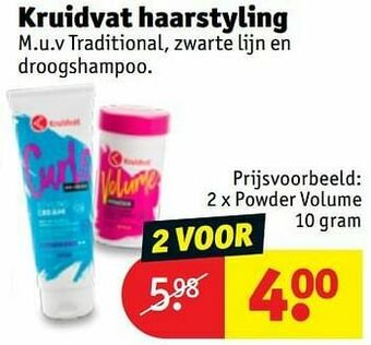 Kruidvat Powder volume aanbieding