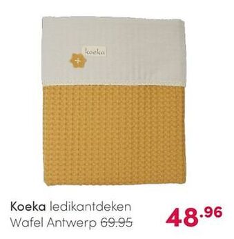 Baby & Tiener Koeka ledikantdeken wafel antwerp aanbieding