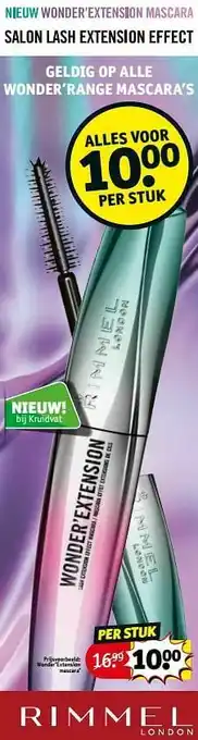Kruidvat Wonder’extension mascara’ aanbieding