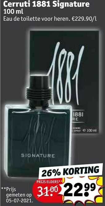 Cerruti 1881 signature eau de toilette voor heren