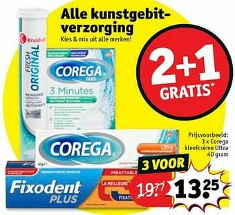 Kruidvat Corega kleefcrème ultra aanbieding