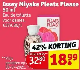Kruidvat Issey miyake pleats please eau de toilette voor dames aanbieding