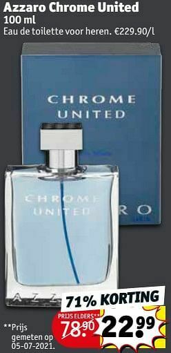 Azzaro chrome united eau de toilette voor heren