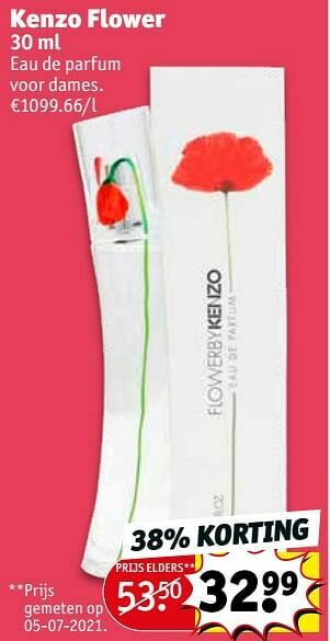 Kruidvat Kenzo flower eau de parfum voor dames aanbieding