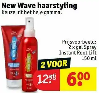 Kruidvat New wave gel spray instant root lift aanbieding