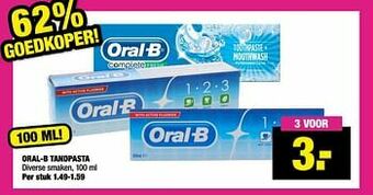 Big Bazar Oral-b tandpasta aanbieding