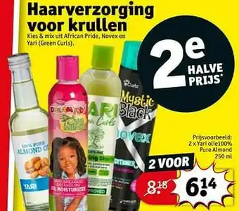 Kruidvat Yari olie100% pure almond aanbieding