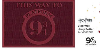 Carrefour Vloermat Harry Potter aanbieding