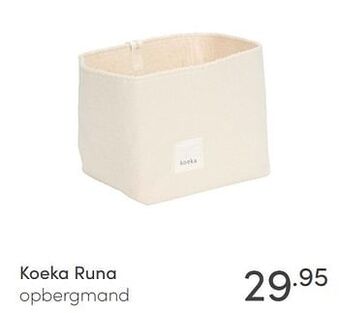 Baby & Tiener Koeka runa opbergmand aanbieding