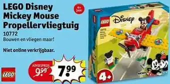 Kruidvat Lego disney mickey mouse propellervliegtuig 10772 aanbieding