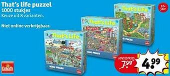 Kruidvat That’s life puzzel aanbieding