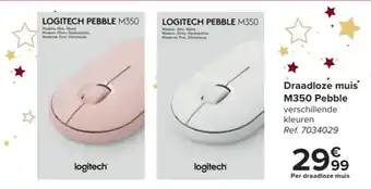 Carrefour Draadloze muis M350 Pebble aanbieding