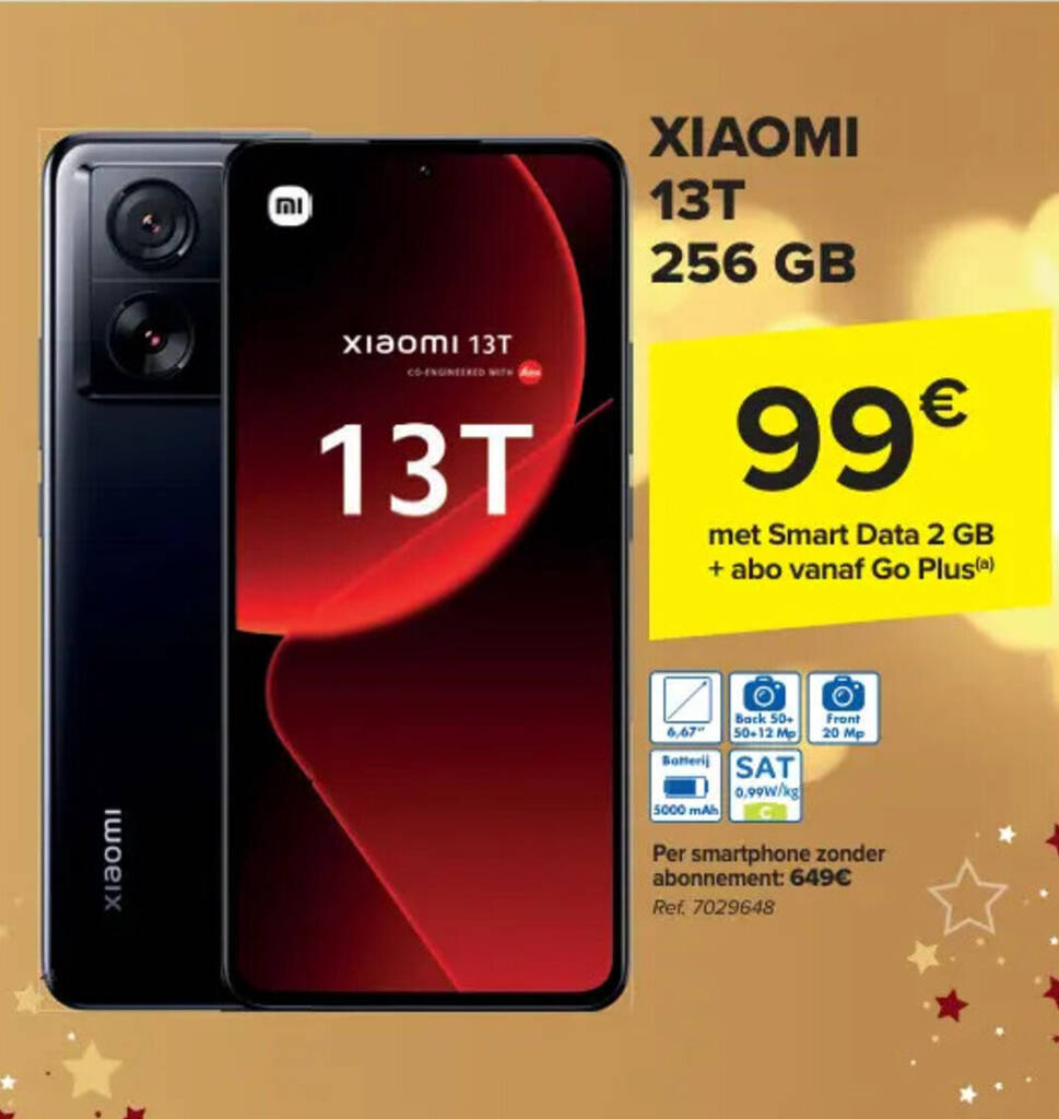 Carrefour XIAOMI 13T 256 GB aanbieding