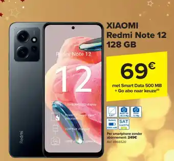 Carrefour XIAOMI Redmi Note 12 128 GB aanbieding