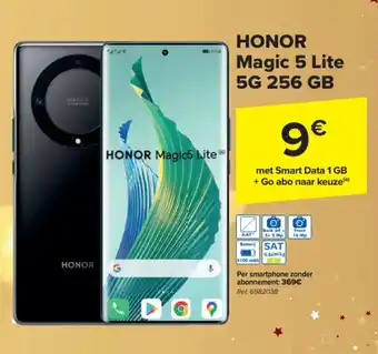 Carrefour HONOR Magic5 Lite 5G 256 GB aanbieding