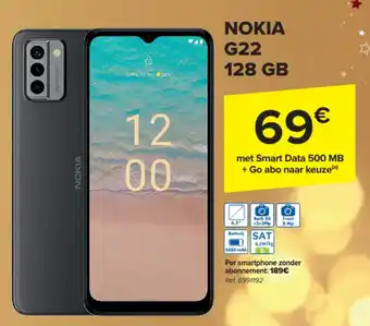 Carrefour NOKIA G22 128 GB aanbieding