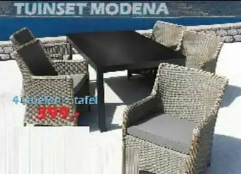 iTEK 4 stoelen + tafel aanbieding