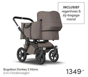 Baby & Tiener Bugaboo donkey 3 mono 2-in-1 kinderwagen aanbieding