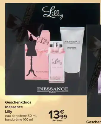 Geschenkdoos Inessance Lilly eau de toilette 50 ml, handcrème 100 ml