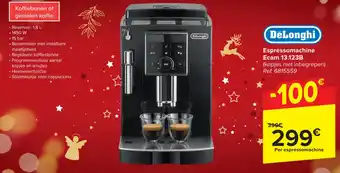 Carrefour DeLonghi Espressomachine Ecam 13.123B aanbieding