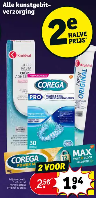 Kruidvat Alle kunstgebit-verzorging aanbieding